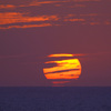 日本海に沈む夕日