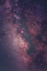 天の川中心部の星雲星団