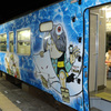 みなと祭花火帰りの列車