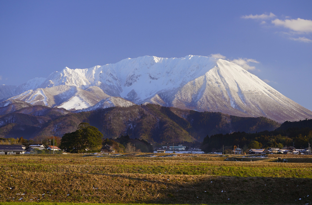 雪の大山北壁