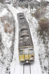 雪の山陰本線