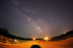 大山山麓の夜