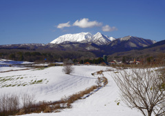 雪の蒜山高原