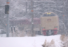 雪のサンライズ出雲