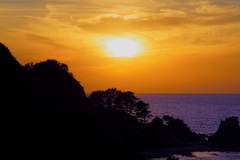 夕日の浦富海岸