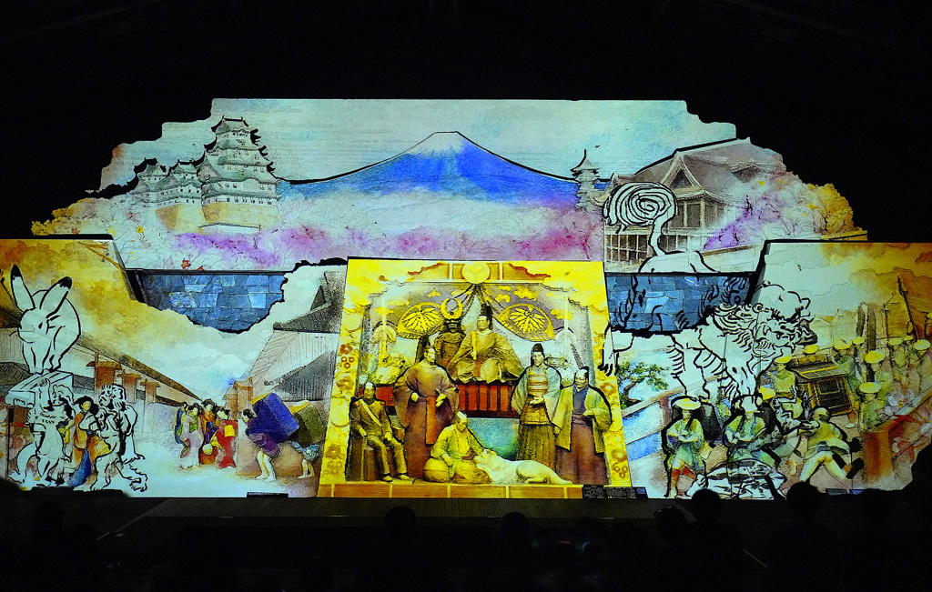 砂の美術館 プロジェクションマッピング