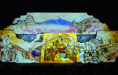 砂の美術館 プロジェクションマッピング