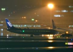雨の出発