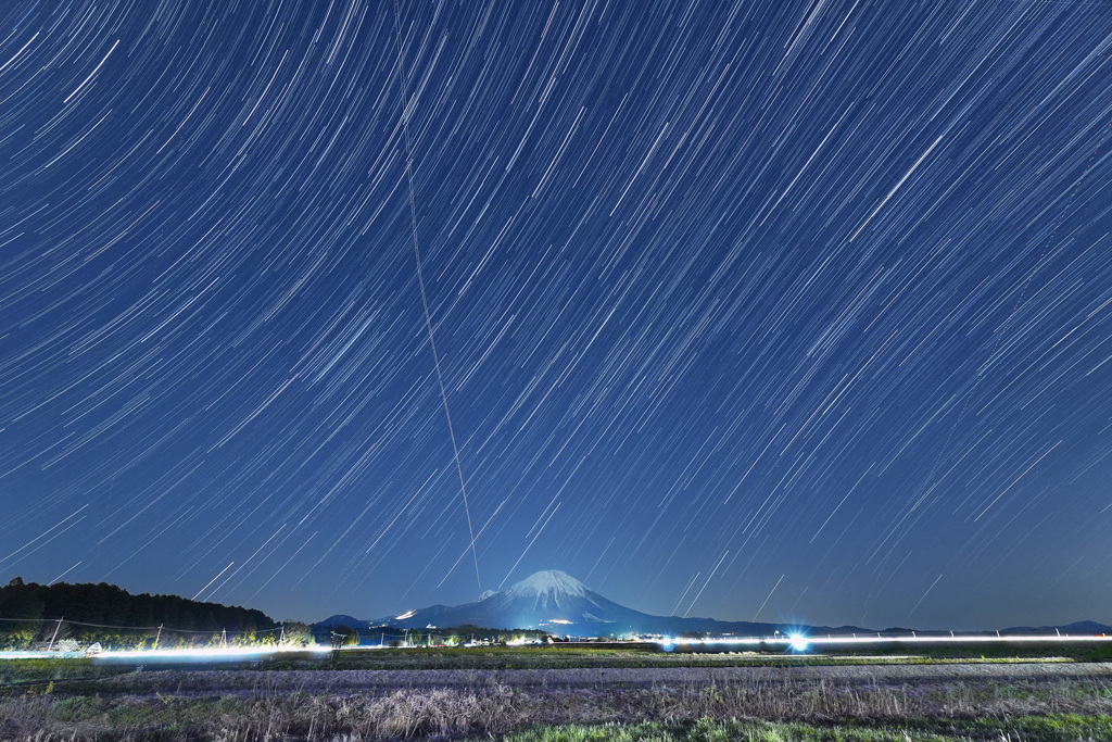 大山星景色