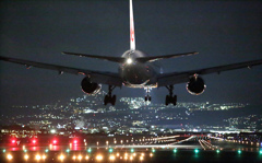 黄昏の伊丹空港