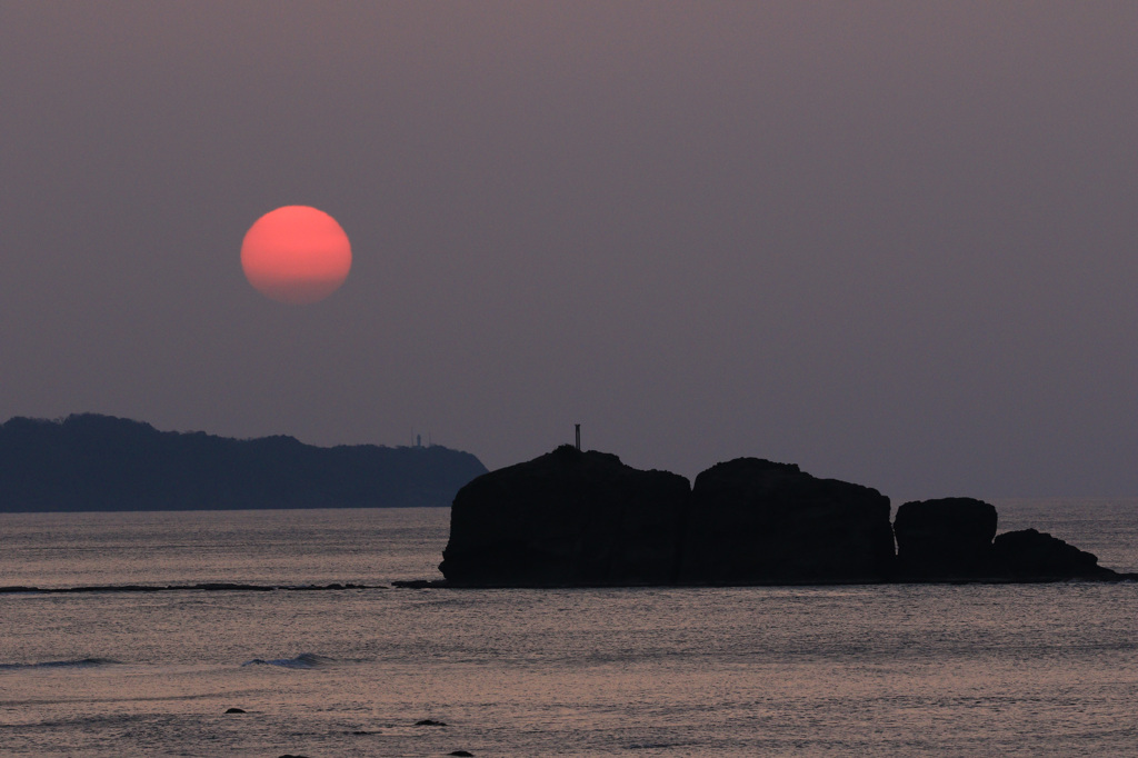 白兎海岸夕暮れ