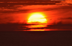 砂丘夕日
