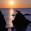 浦富海岸夕暮れ