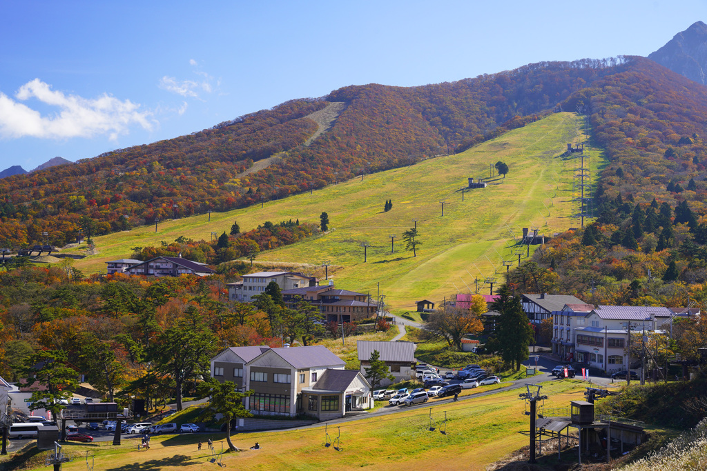 秋の大山スキー場