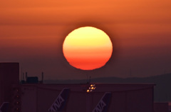 伊丹空港の夜明け