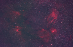 クワガタ星雲 バブル星雲 洞窟星雲付近