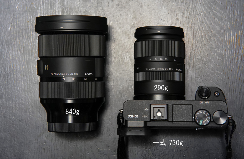 Sigma18-50mmF2.8 VS 24-70mmF2.8