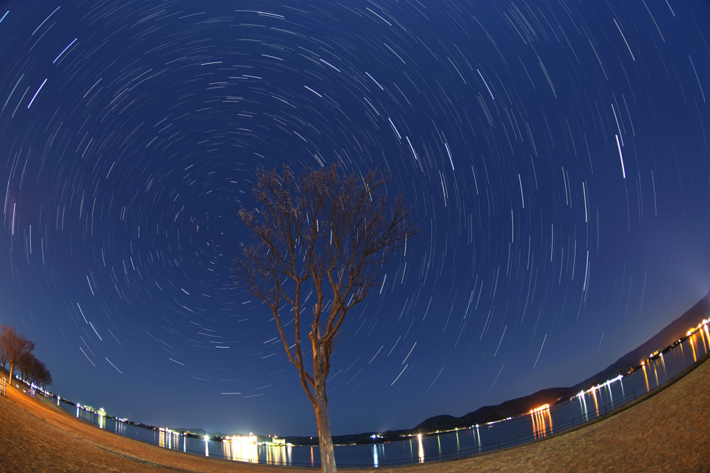 東郷湖畔の夜