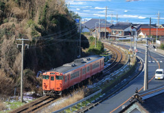 日本海とタラコ列車