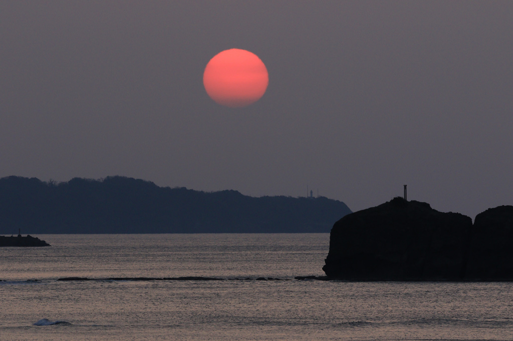 白兎海岸夕暮れ