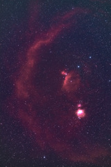オリオン座の散光星雲