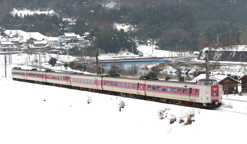 2016.1.21雪の伯備線