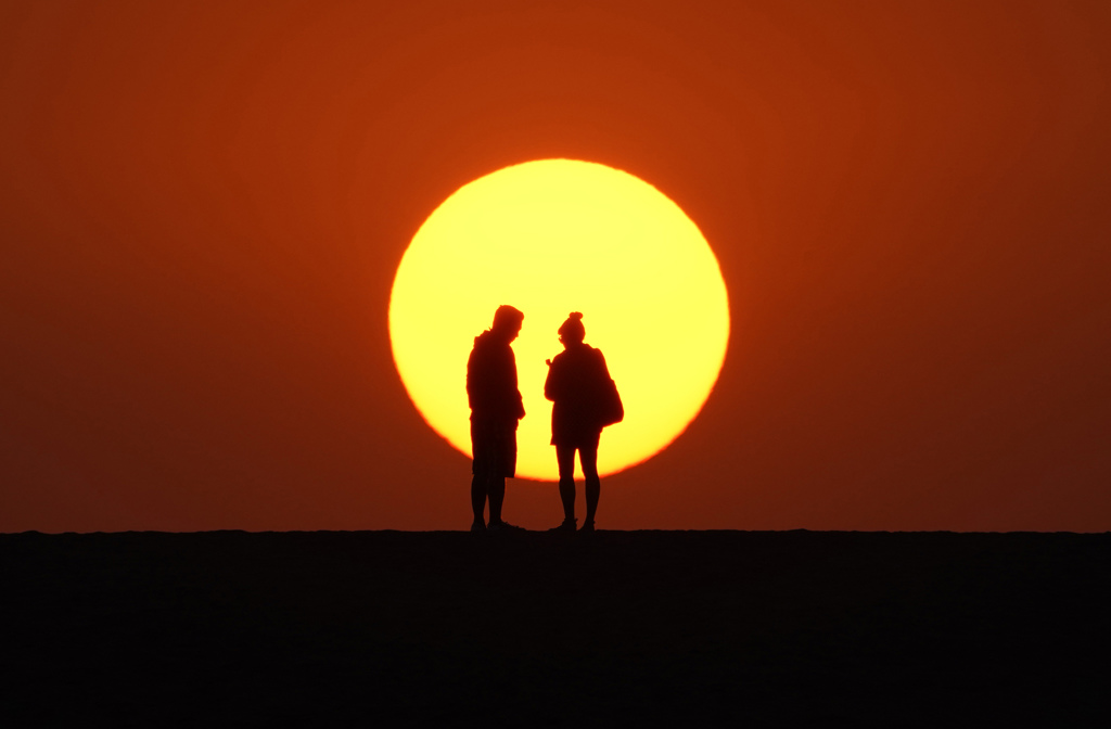 砂丘夕暮れ