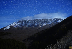 大山初冠雪