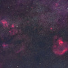 クワガタ星雲からNGC7822付近