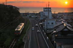 夕暮れ