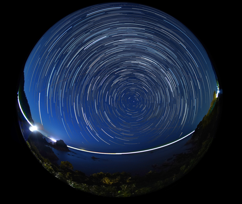 浦富海岸と巡る北天の星座