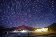 休暇村奥大山の夜