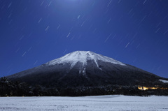 月夜の大山