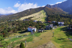 晩秋の大山スキー場