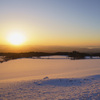 大山の夕暮れ
