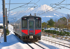 山陰本線と名峰大山