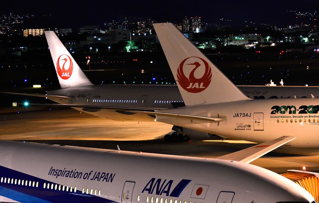 夜の伊丹空港
