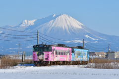 妖怪列車と名峰大山
