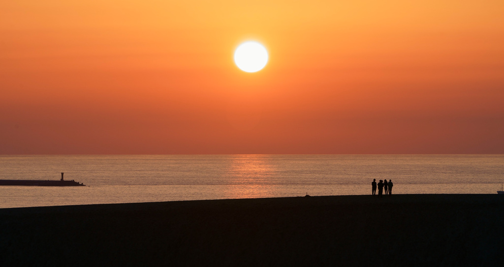 砂丘夕暮れ