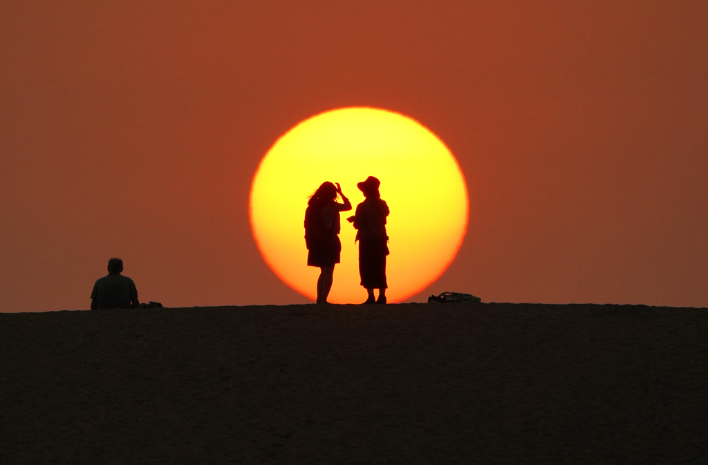 砂丘夕暮れ