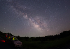 大山山麓の夜