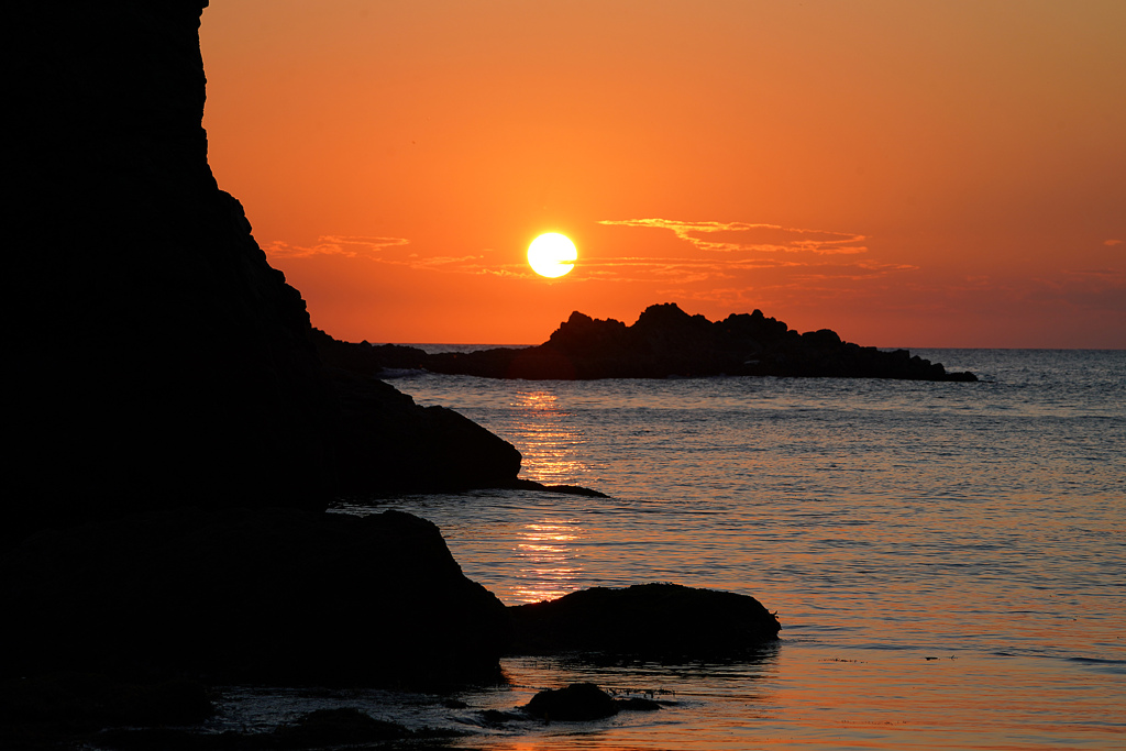 夕日の浦富海岸