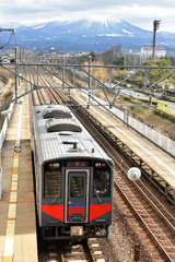 伯耆大山と東山公園駅