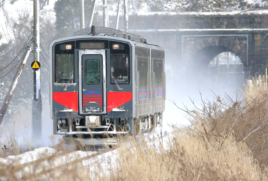 雪の山陰本線