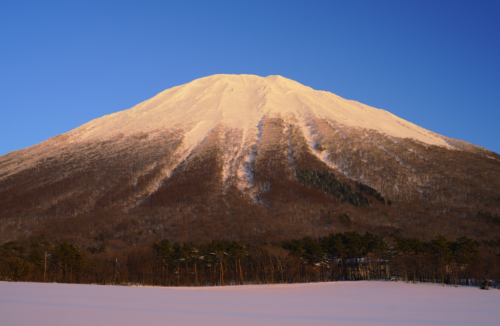 大山夕暮れ