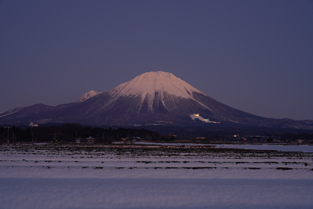 大山冬景色