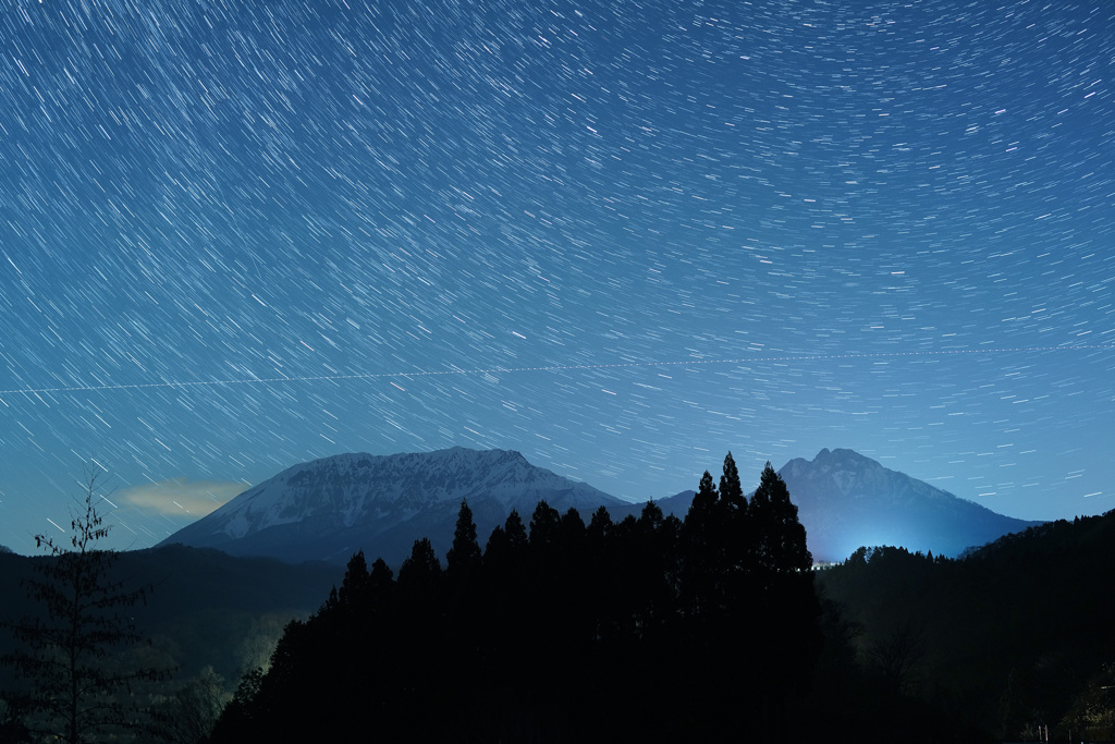 大山・鳥ヶ山星景色