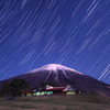 月夜の大山まきばみるくの里