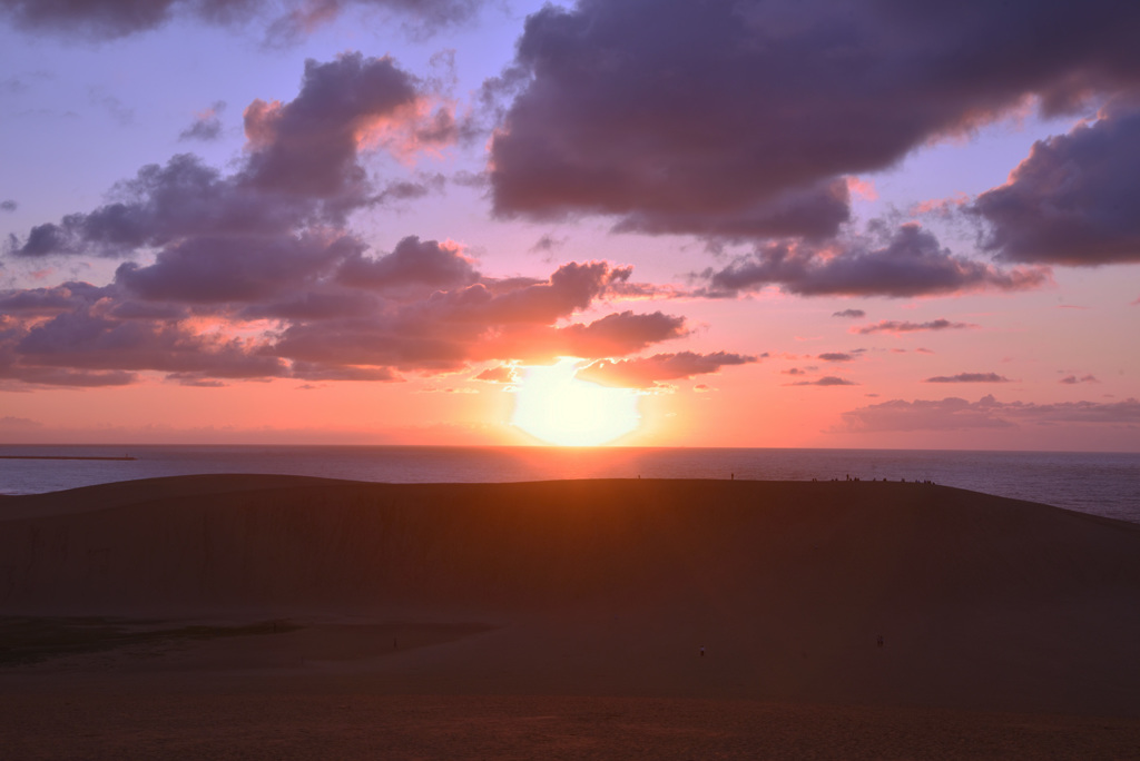 砂丘夕景