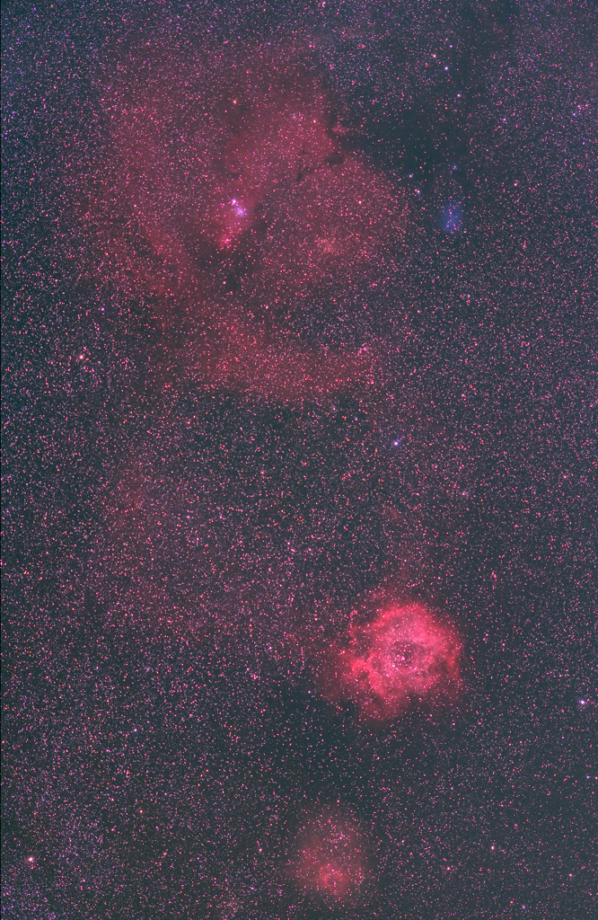 バラ・コーン星雲付近